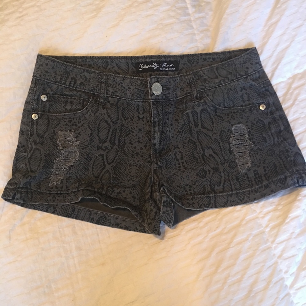 2 for $10! Snakeskin print shorts